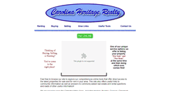 Desktop Screenshot of carolinaheritagerealty.com